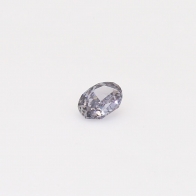 0.19 Carat oval cut GIA certified fancy dark bluish grey diamond
