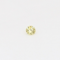 0.07 Carat round cut yellow diamond