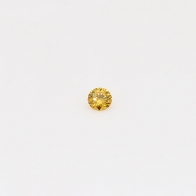 0.03 Carat round cut orange diamond
