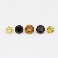 0.31 Total carat parcel of round cut rainbow diamonds