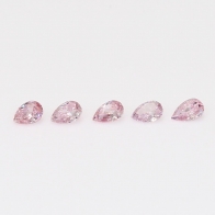 0.15 Total carat parcel of pear-cut FPP Argyle pink diamonds