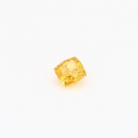 0.25 Carat cushion cut orange yellow diamond