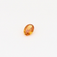 0.18 Carat oval cut orange diamond