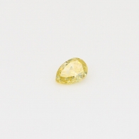 0.20 Carat pear cut yellow diamond