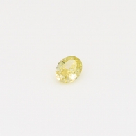 0.19 Carat oval cut yellow diamond