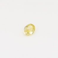 0.19 Carat oval cut yellow diamond