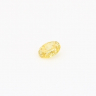 0.19 Carat oval cut orange yellow diamond