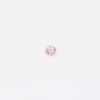 0.025 Carat round-cut FP Argyle pink diamond