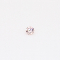 0.055 Carat round-cut FP Argyle pink diamond