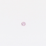 0.015 carat round-cut FLP Argyle pink diamond