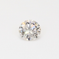 1.00 Carat round-cut GIA certified J white diamond