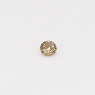 0.10 Carat round cut champagne diamond