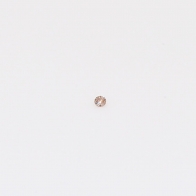 0.0041 Carat round-cut intense pink champagne diamond