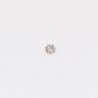 0.025 Carat round-cut intense pink champagne diamond
