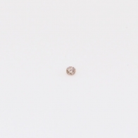 0.007 Carat round-cut intense pink champagne diamond