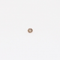 0.01 Carat round-cut intense pink champagne diamond