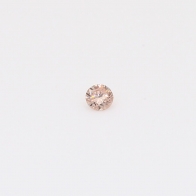 0.05 Carat round-cut intense pink champagne diamond