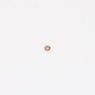 0.007 Carat round-cut intense pink champagne diamond