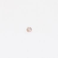 0.015 Carat round-cut intense pink champagne diamond