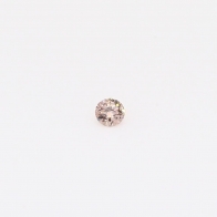 0.03 Carat round-cut Argyle intense pink champagne diamond