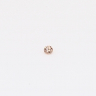 0.015 Carat round-cut Argyle intense pink champagne diamond