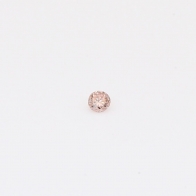 0.03 Carat round-cut Argyle intense pink champagne diamond