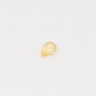 0.09 Carat pear-cut fancy intense yellowish orange diamond