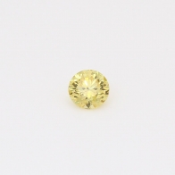0.24 Carat round-cut fancy yellow diamond