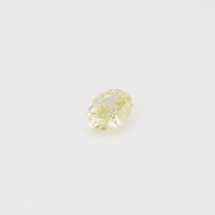 0.21 Carat oval-cut fancy light yellow diamond