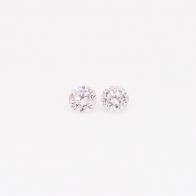 0.11 Total carat pair of round-cut FLP Argyle pink diamonds