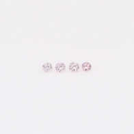 0.04 Total carat parcel of round-cut FLP Argyle pink diamonds