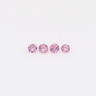 0.06 Total carat parcel of round-cut FIPP Argyle pink diamonds