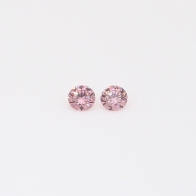 0.08 Total carat pair of FIP Argyle pink diamonds