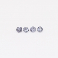 0.08 Total carat parcel of round-cut BL2 Argyle blue diamonds
