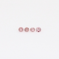 0.04 Total carat parcel of round-cut 3PR Argyle pink diamonds