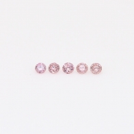 0.05 Total carat parcel of round-cut FIPP Argyle pink diamonds