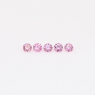 0.075 Total carat parcel of round-cut FIPP Argyle pink diamonds