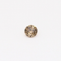0.22 Carat round-cut champagne diamond