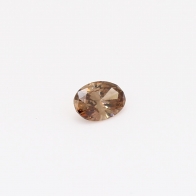0.24 Carat oval-cut champagne diamond