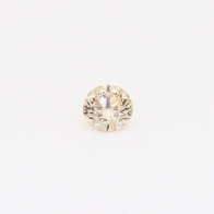 0.23 Carat round-cut champagne diamond
