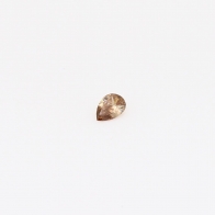 0.04 Carat pear-cut champagne diamond