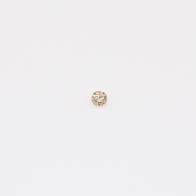 0.01 Carat round-cut champagne diamond