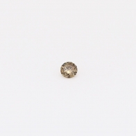 0.035 Carat round-cut champagne diamond