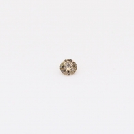 0.04 Carat round-cut champagne diamond