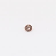 0.05 Carat round-cut champagne diamond