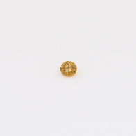 0.035 Carat round-cut fancy intense orange diamond