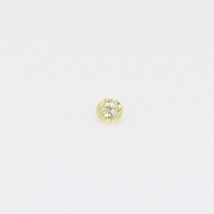 0.035 Carat round-cut fancy yellow diamond