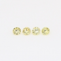 0.20 Total carat parcel of round-cut fancy yellow diamonds