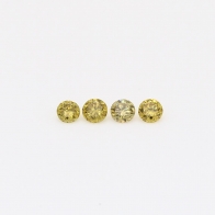 0.12 Total carat parcel of round-cut fancy green diamonds