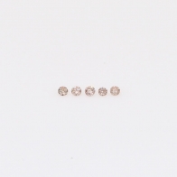 0.02 Total carat parcel of round-cut intense pink champagne diamonds